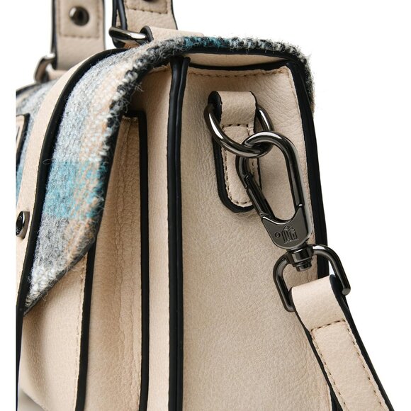 Harris Tweed Mini Satchel Woman's Islander Tartan Small Structured Bag - Picture 6 of 6